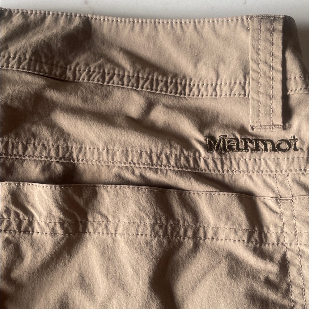 Marmot Men's Tan Outdoor Hiking Hybrid Shorts Performance Pockets 34 Large - Picture 5 of 7